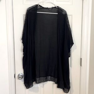 Sheer lace cardigan